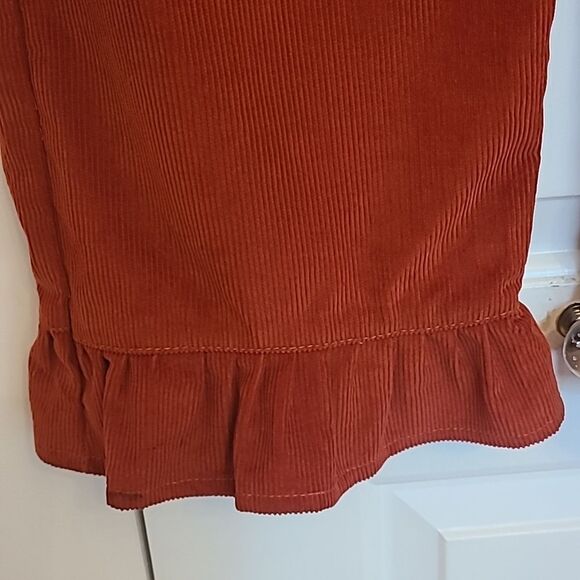 Tach Clothing Palma Pant Ruffle Corderoy Rust Colored Size L - Picture 6 of 14